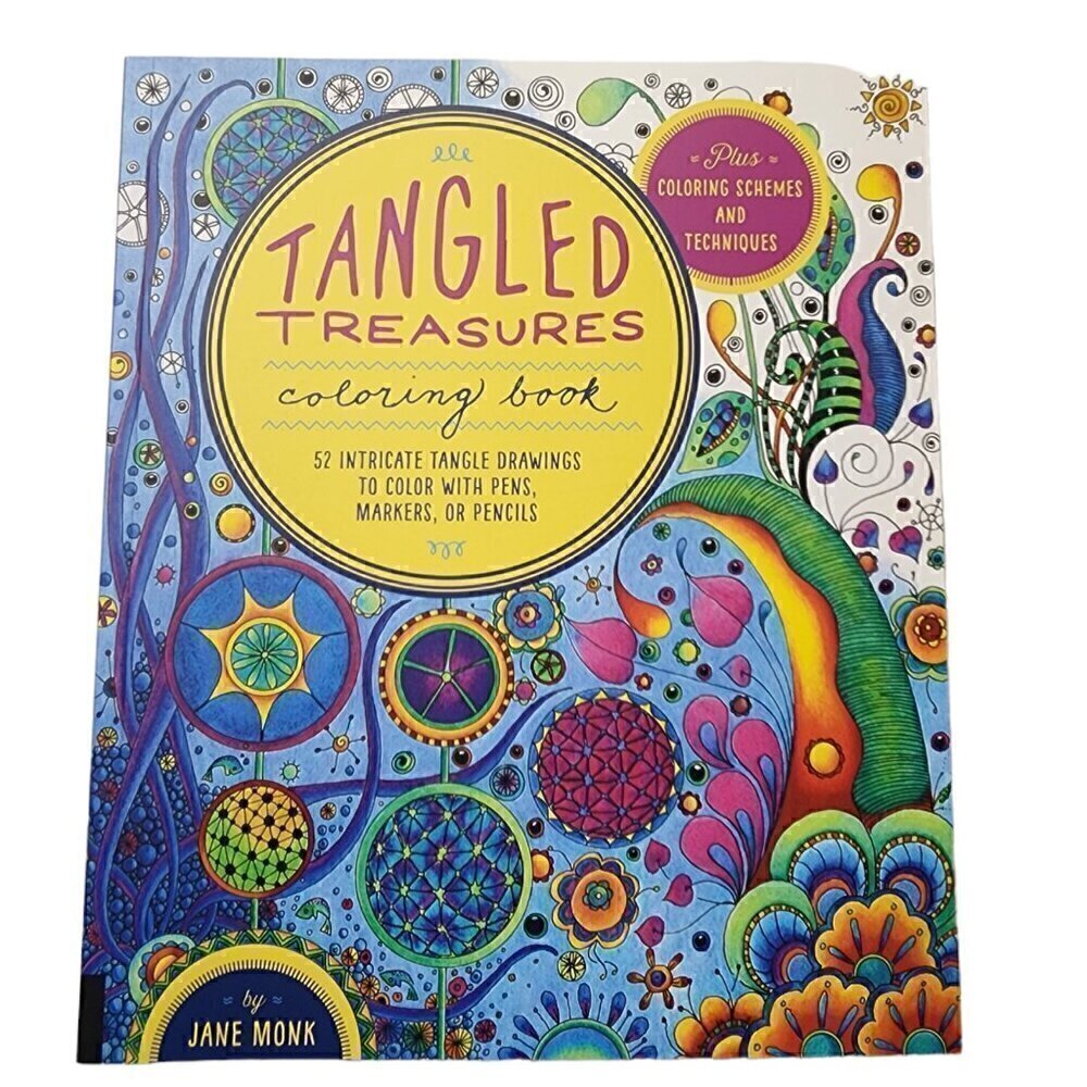 Tangled Treasures Coloring Book: 52 Intricate Tangle Drawings to Color